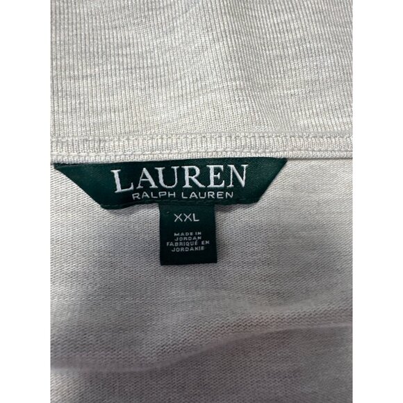 Lauren Ralph Lauren Womens Gray Long-Sleeve Lightweight Knit Top Size XXL - Picture 6 of 9